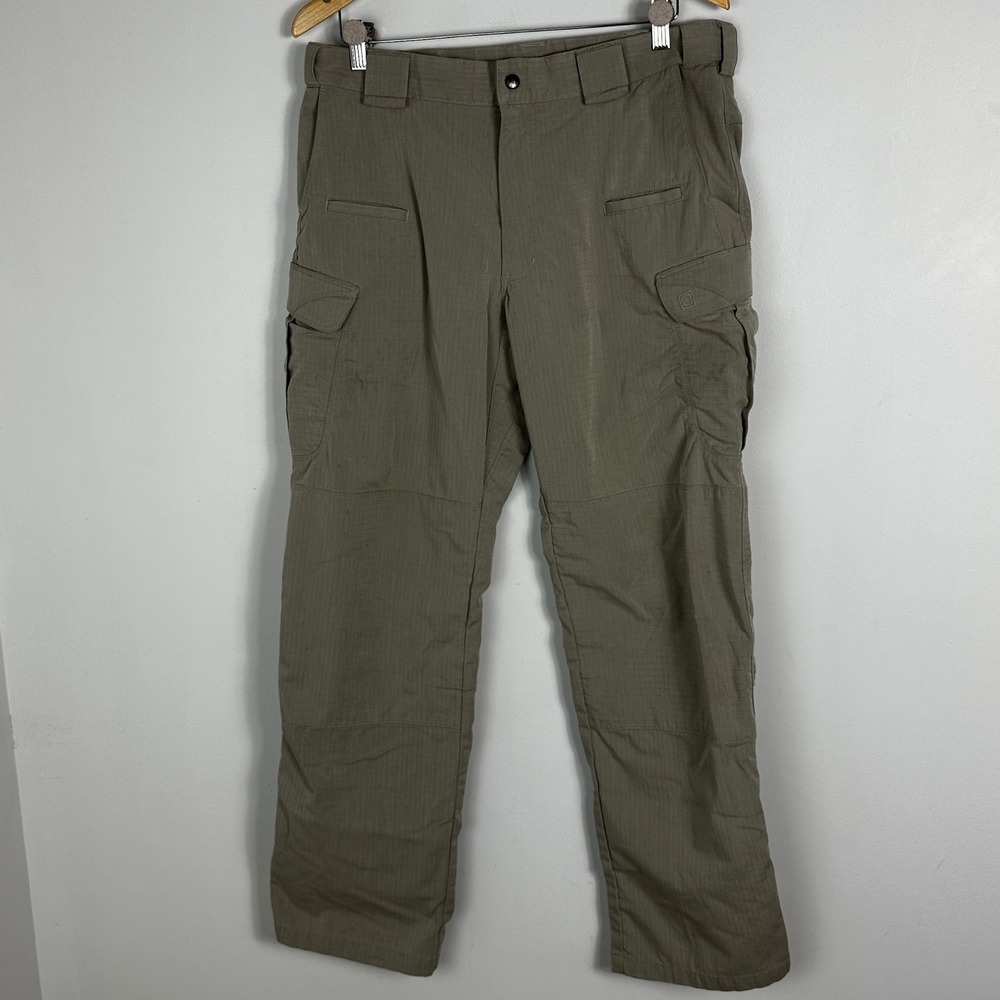 5.11‎ Tactical Stryke Beige Cargo Pants Mens Size 34 x 30 Rugged Durable Ripstop